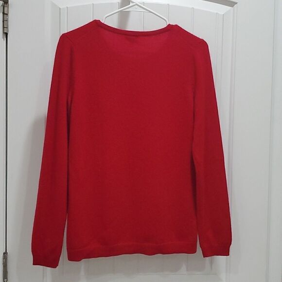 Talbots Pure Cashmere Women’s Red Long Sleeve Sweater, Size Small - Picture 4 of 4